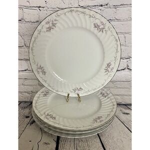 Gold Standard Pattern GTS1 Porcelain China 10.25" Dinner Plates‎ (4) Pink Rose